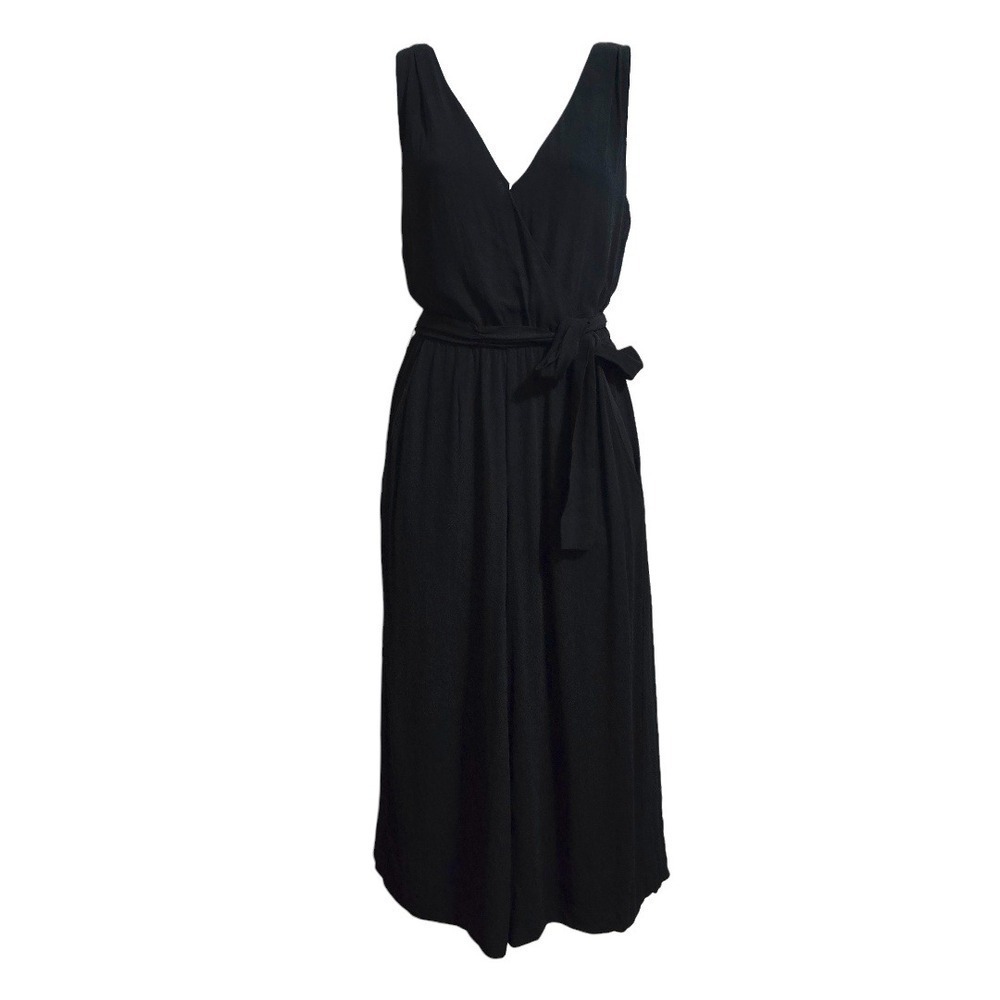 Babaton Maximillian Wide Leg Cropped Belted Jumpsuit Sz XXS